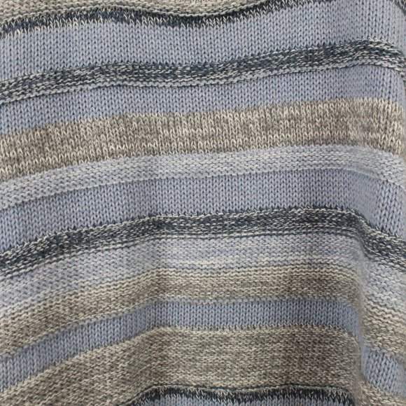 LL BEAN Rolled Hem Striped Cotton Knit Sweater 3X - Picture 6 of 9
